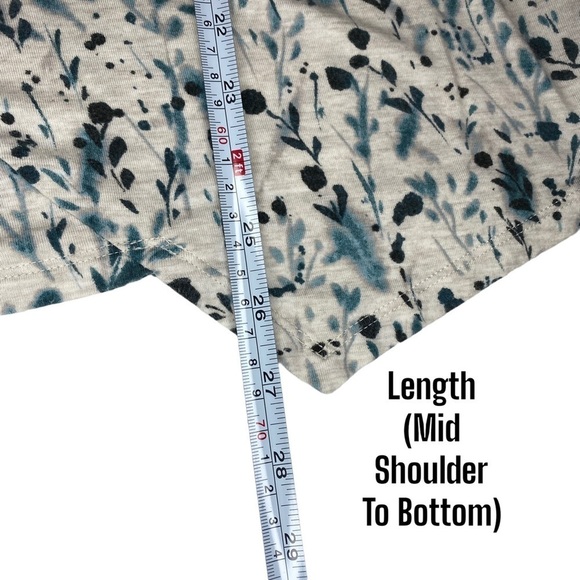 J Jill Luxe Tencel turtleneck asymmetrical hem top womens small petite - Picture 7 of 7